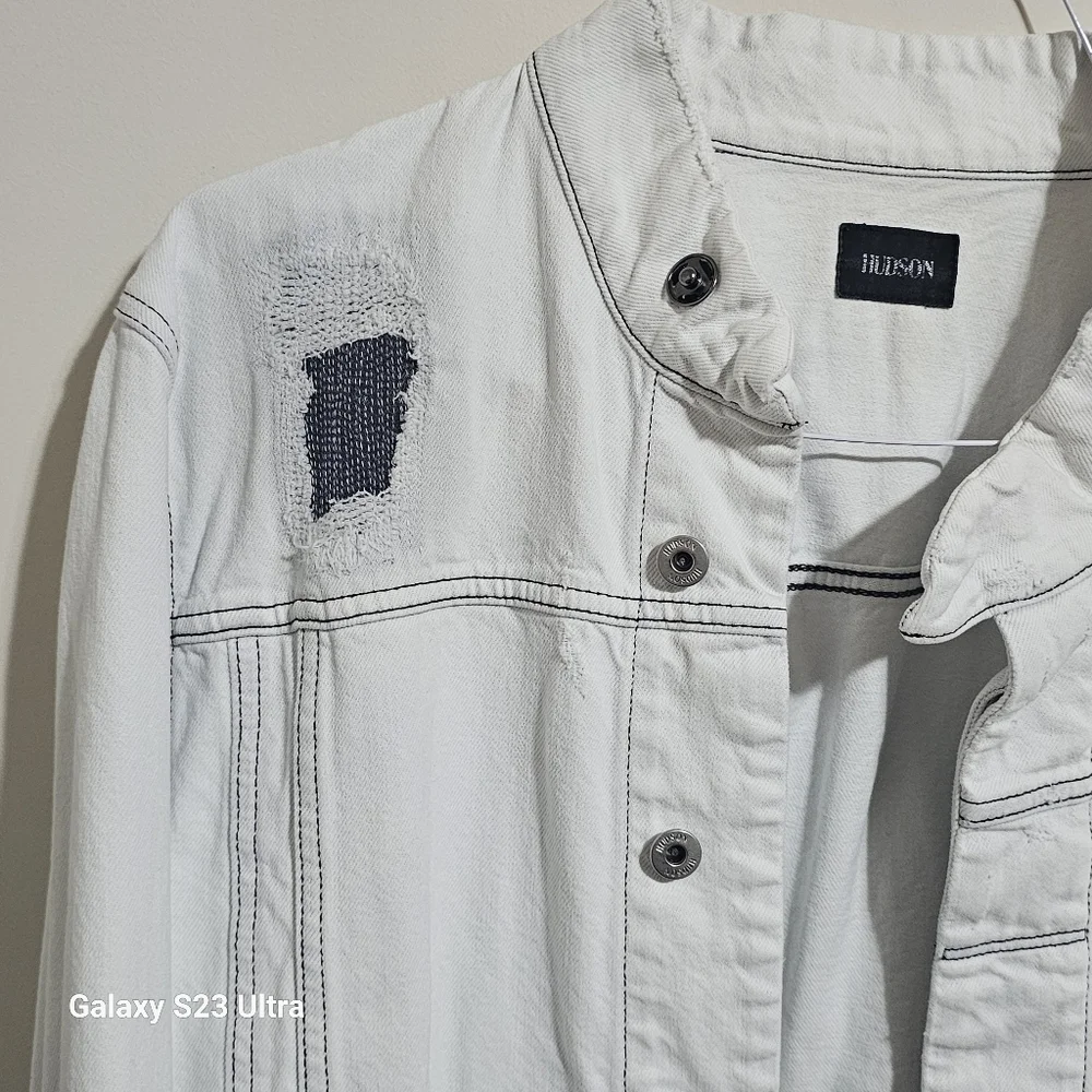 Hudson White Jean Jacket - Picture 2 of 6